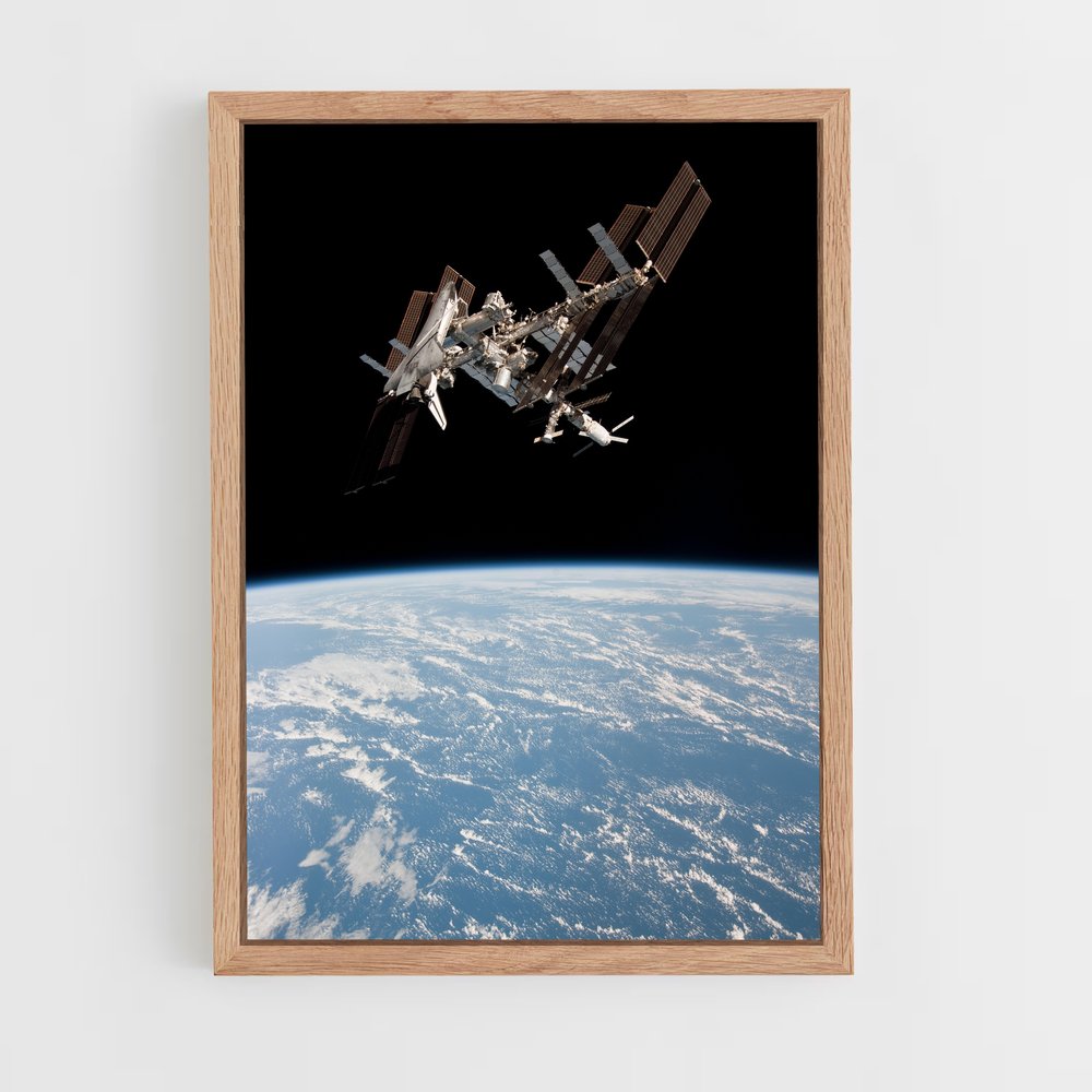 Poster captivant de la Station spatiale internationale – affiche Astronomie (vue 4)
